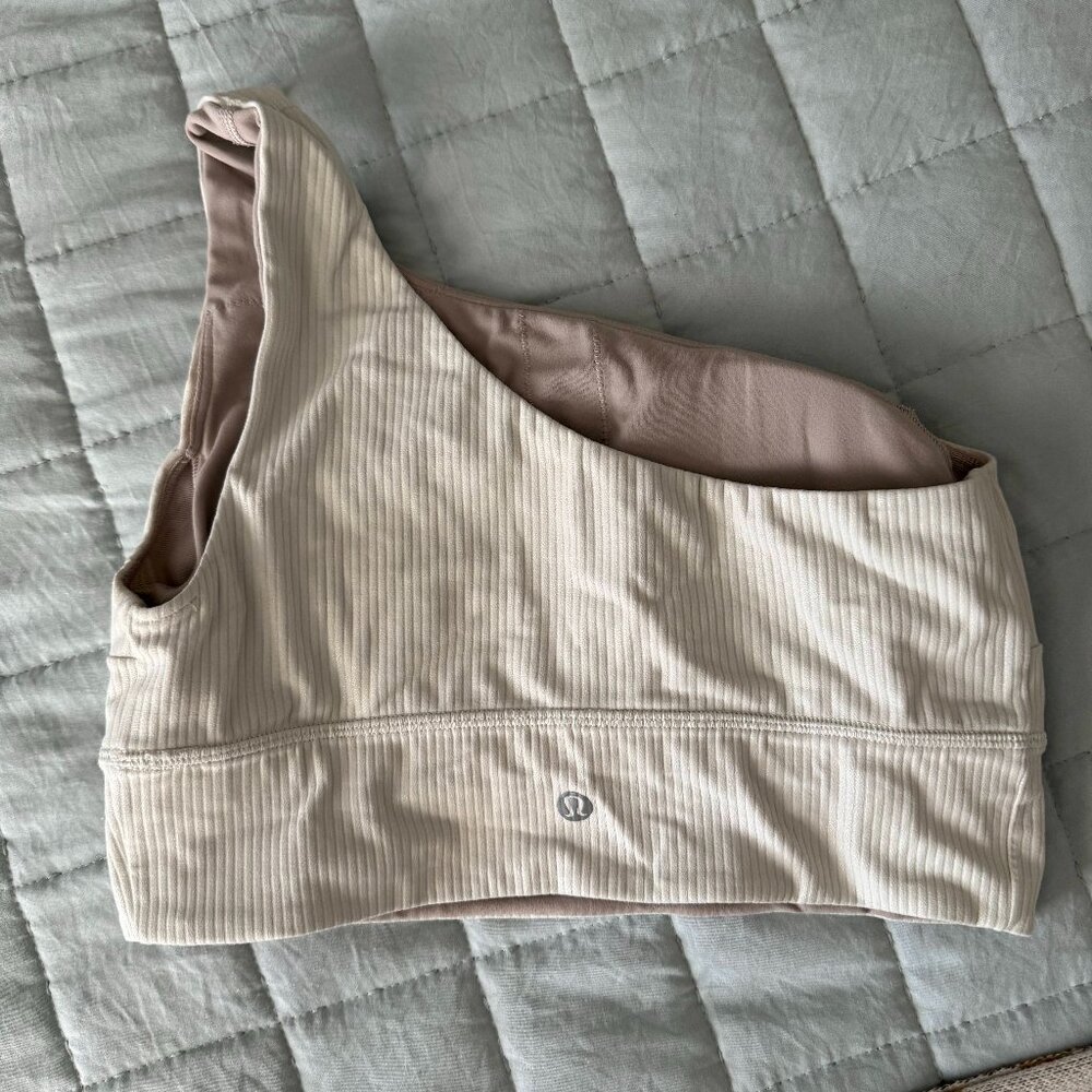 lululemon Align™ Asymmetrical Ribbed Bra *Light Support C/D Cup Shine - Size 8